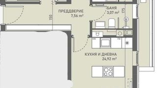 Тристаен в ж.к. Овча купел (5)