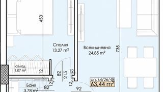 Двустаен апартамент в Trakia City Park  (3)