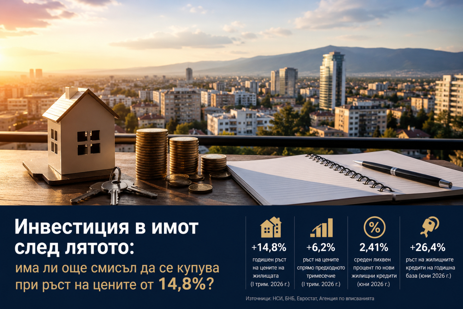 Инвестиция в имот след лятото: има ли още смисъл да се купува при ръст на цените от 14,8%? - Главна снимка